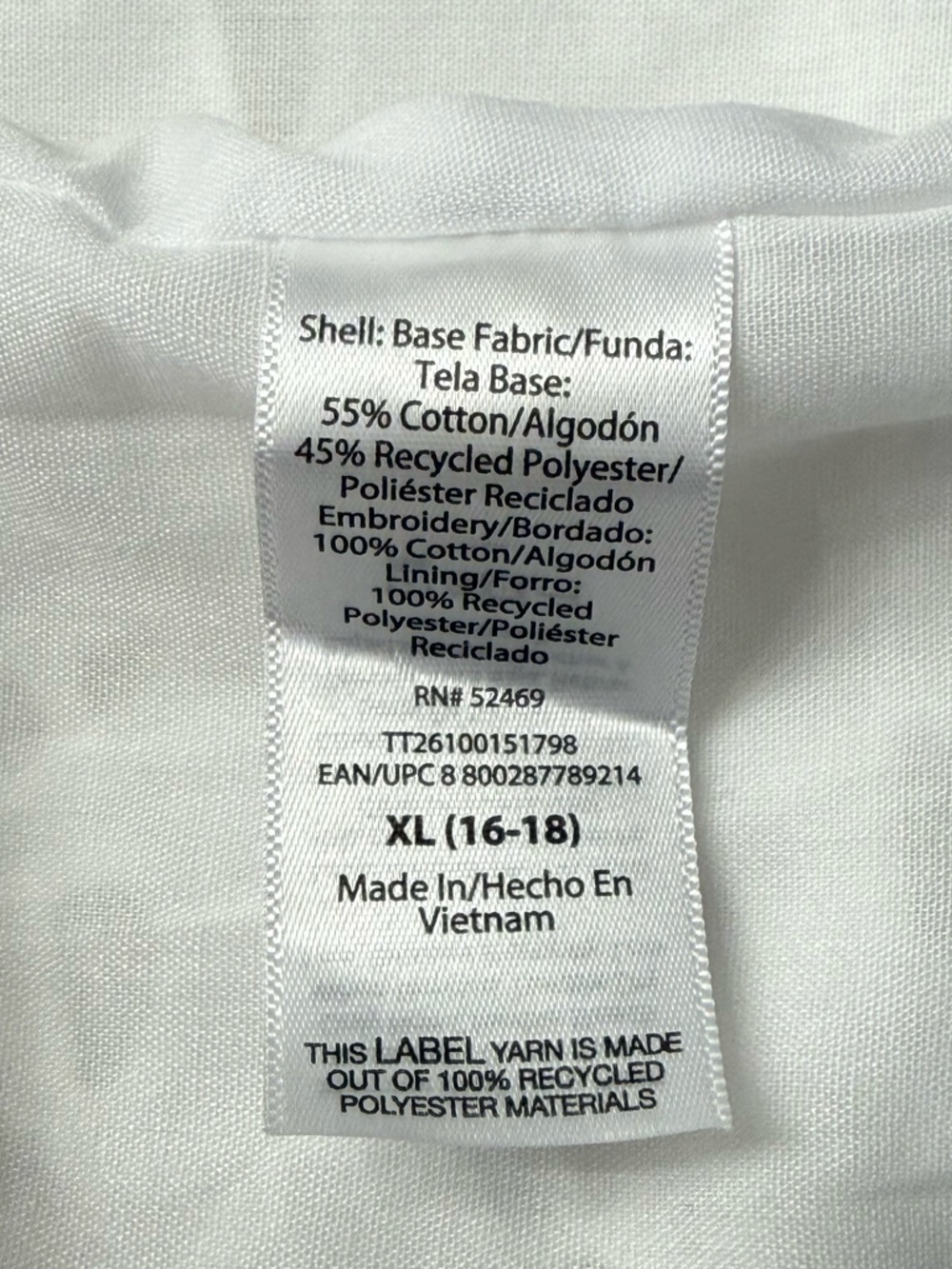 Women's Sleeveless Floral Embroidery Scalloped Hemline Top White Size XL (16-18) - Picture 9 of 10